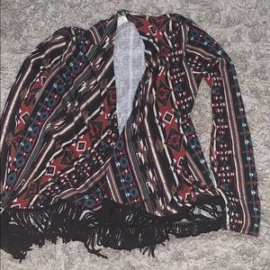 Cardigan- Tribal Print